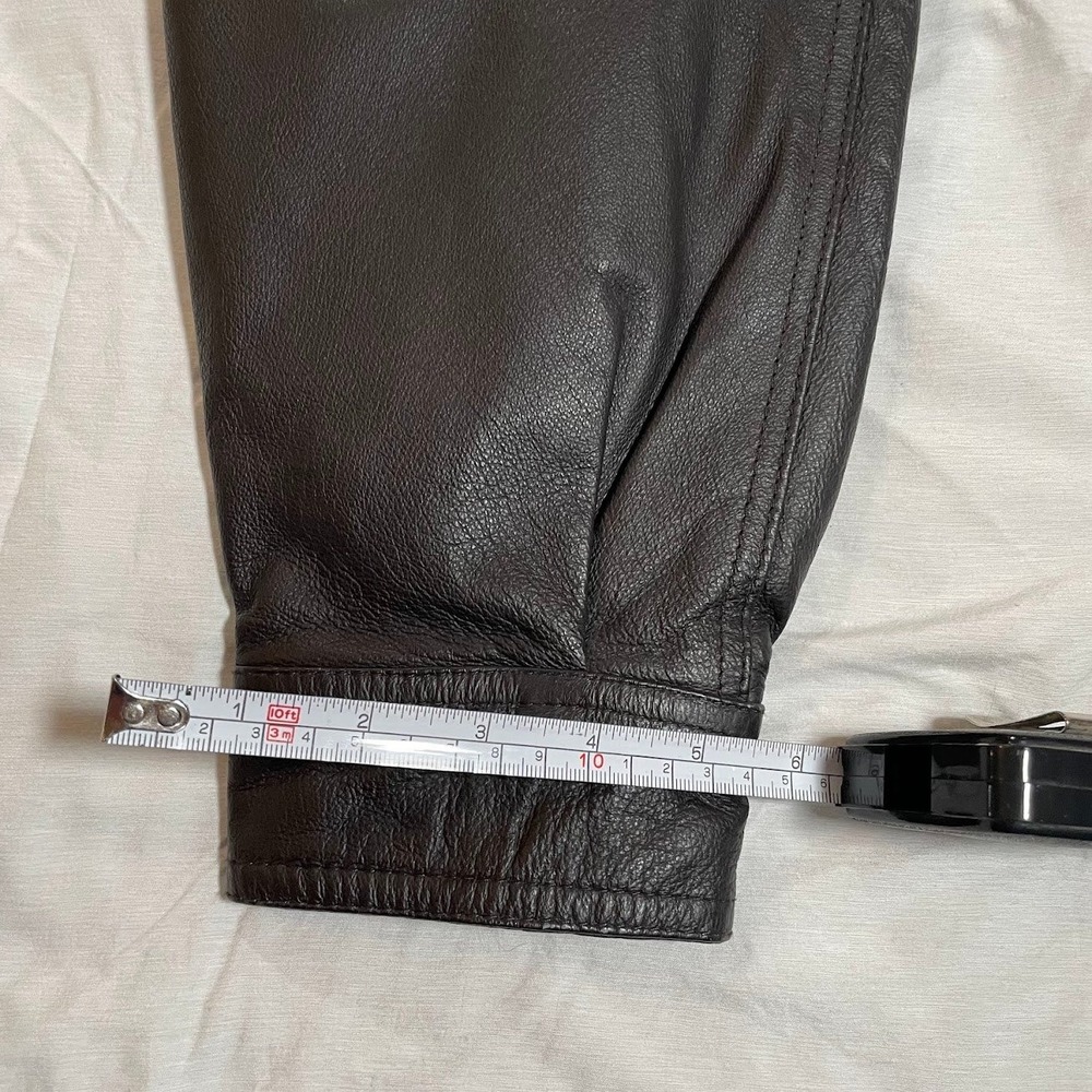 St. John's Bay Black Leather Jacket, Large - Picture 13 of 13